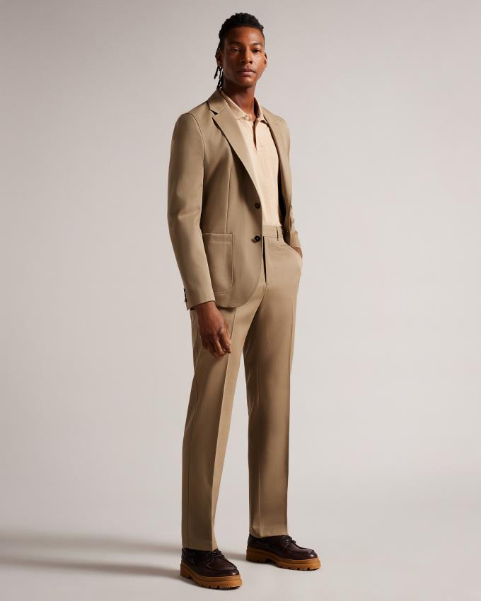 Pantalon Ted Baker Leyden Fit Beige Homme | SWD-57935989